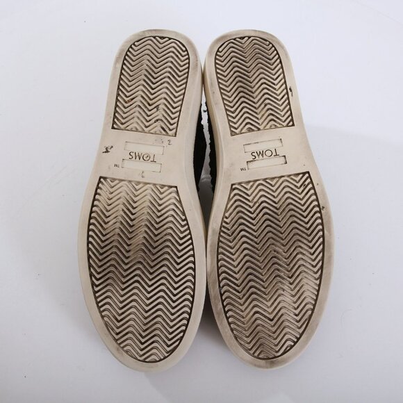 Toms Lenox Suede Sneakers in Black Women Size 6.5 - Picture 11 of 12